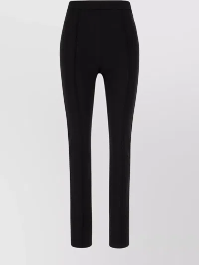 MONCLER STRETCH NYLON SLIM FIT TROUSERS WITH SEAM DETAILING