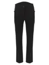 Moncler Black Stretch Pants In Black