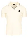 Moncler Stretch Piquet Polo Shirt White