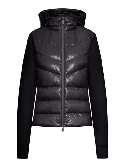 MONCLER STRETCH POLAR FLEECE CARDIGAN WITH ZIP