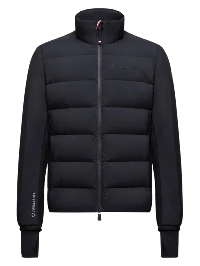 Moncler Stretch Technical Down-lined Jacket With Primaloft Active Insulation And T-shirt Wrist Gaite In Black