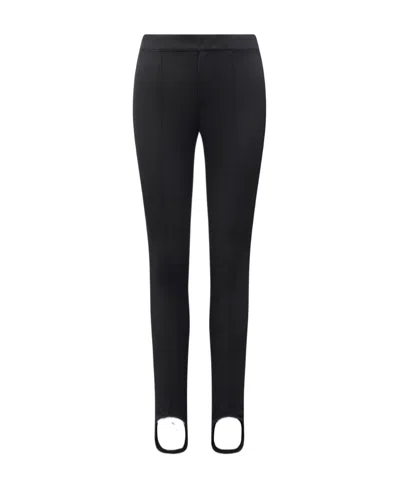 Moncler Stretch Twill Casual Pants In Black