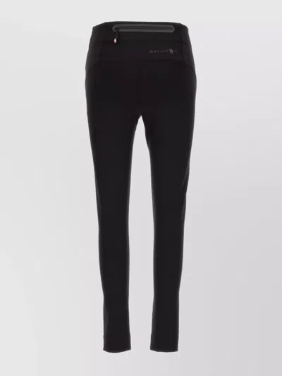 Moncler Stretch Waistband Slim Fit Trousers In Black