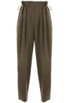 MONCLER STRETCH WOOL DRAWSTRING PANTS