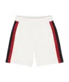 Moncler Cotton Fleece Shorts In White