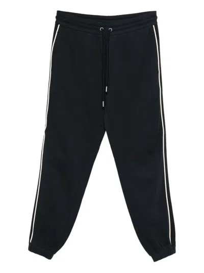 Moncler Stripe-detail Track Pants In Black