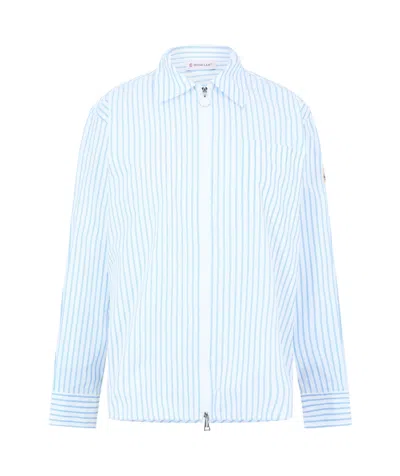 Moncler Stripe Long-sleeve Patterned Shirt In Multi