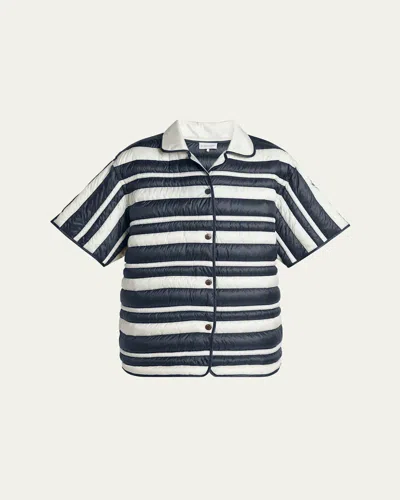 Moncler Striped Shirt Shirt, Blouse Multicolor