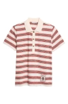 Moncler Stripe Polo In Multi