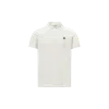 Moncler Logo Patch Polo Shirt In White