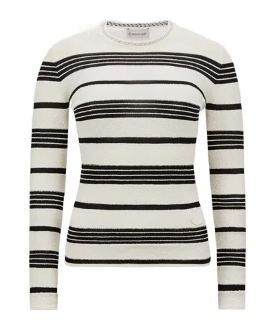 MONCLER MONCLER STRIPED KNIT SWEATER