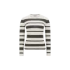 Moncler Classic Striped Maglie Sweater With Round Neckline In White