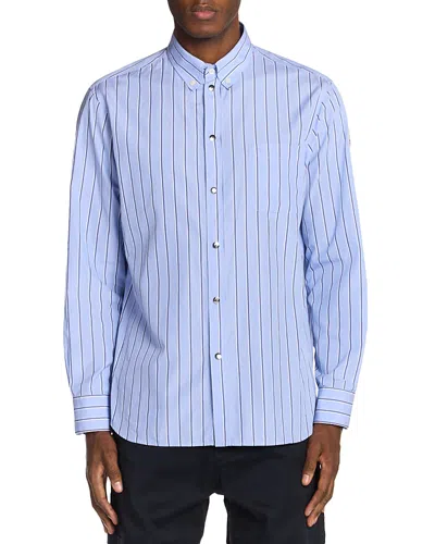 MONCLER STRIPED BUTTON DOWN SHIRT