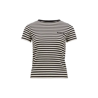 MONCLER T-SHIRT EN COTON RAYÉ