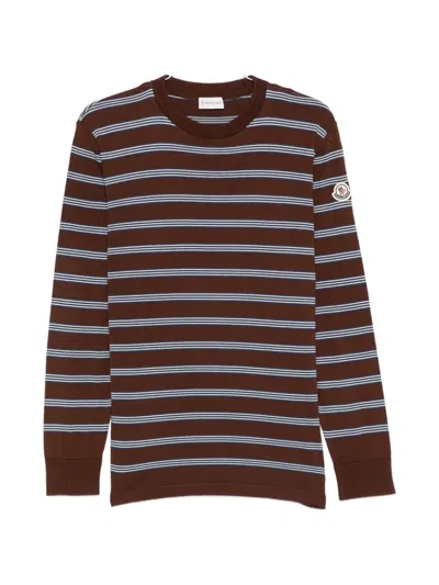 MONCLER STRIPED CREW-NECK T-SHIRT