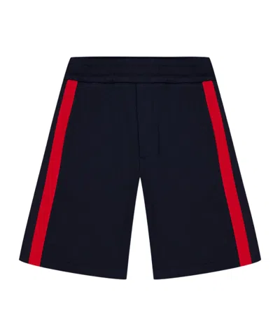 Moncler Kids' Striped Detail Shorts In Black