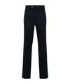 Moncler Striped-detail Tapered Trousers In Blue