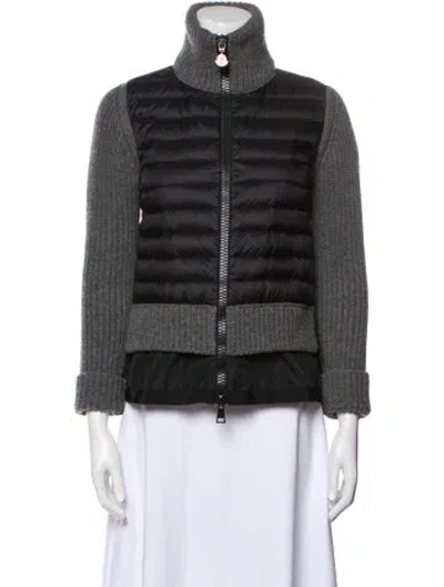 Pre-owned Moncler Striped Down Jacket In Multi