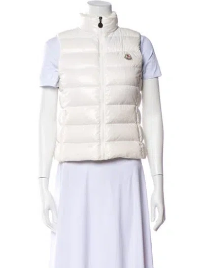 Pre-owned Moncler Striped Down Jacket In Neutral