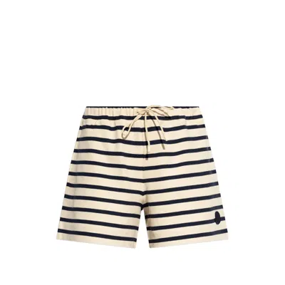 MONCLER STRIPED KNITTED SHORTS