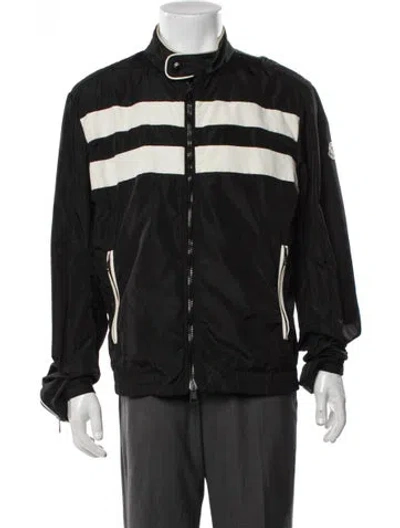 Pre-owned Moncler Striped Jacket In Black