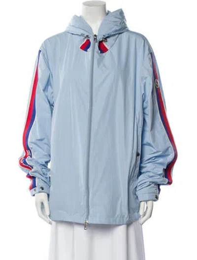Pre-owned Moncler Striped Jacket In Blue