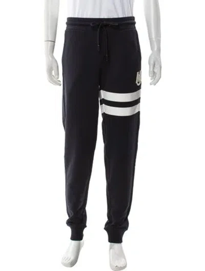 Pre-owned Moncler Striped Joggers In Blue