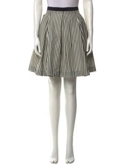 Pre-owned Moncler Striped Knee-length Skirt In Multi