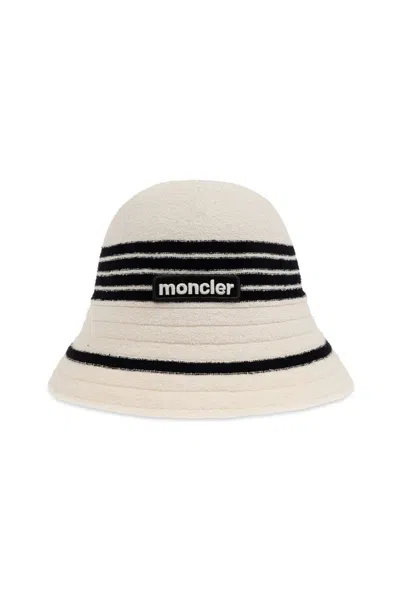Moncler Cotton-blend Hat In Beige