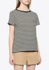 Moncler Cotton Crew-neck T-shirt In Gray