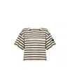 Moncler Cotton T-shirt With Striped Pattern In Multi