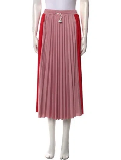 Pre-owned Moncler Striped Midi Length Skirt In Multi