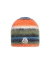 Moncler Striped Mohair Beanie In Multi