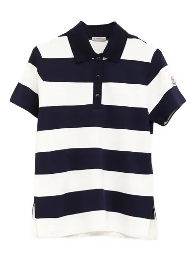 MONCLER STRIPED POLO SHIRT