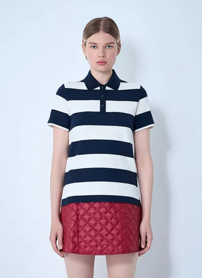 MONCLER STRIPED POLO SHIRT
