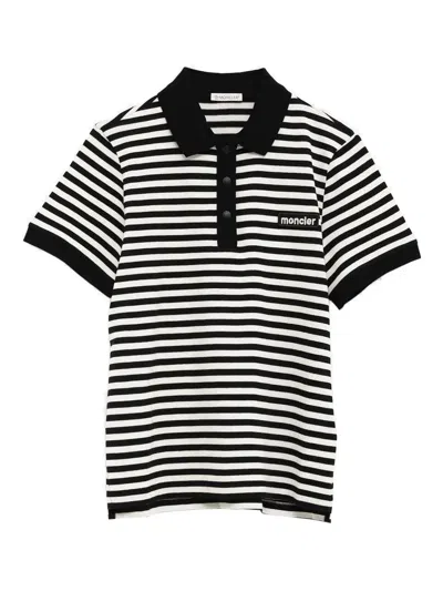 MONCLER STRIPED POLO SHIRT
