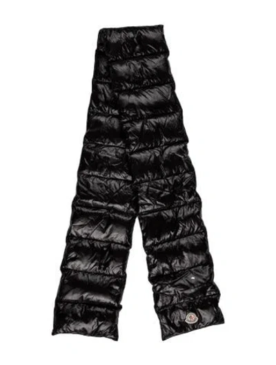 Pre-owned Moncler Striped Scarf In Black