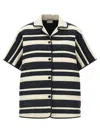 Moncler Striped Shirt Shirt, Blouse Multicolor In Multicolor