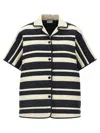 Moncler Striped Shirt Shirt, Blouse Multicolor In Multicolor