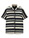 Moncler Striped Shirt Shirt, Blouse Multicolor In Multicolor