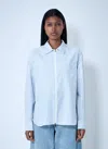 Moncler Striped Shirt With Logo Patch