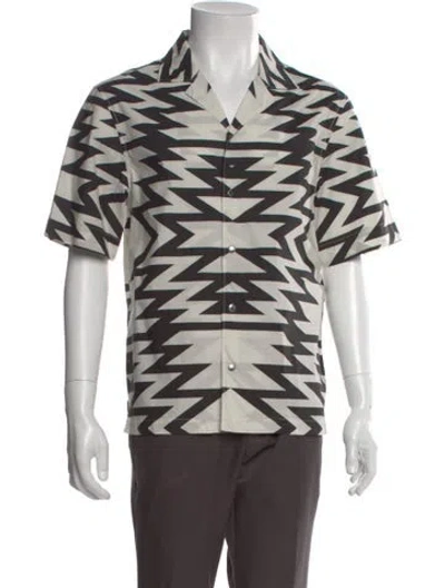Pre-owned Moncler Striped Short Sleeve Shirt In Multi