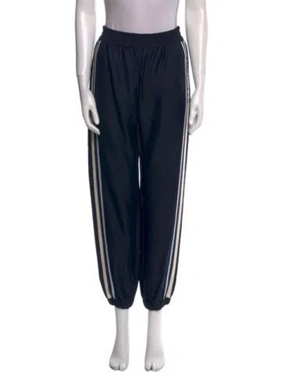 Pre-owned Moncler Striped Skinny Leg Pants In Multi