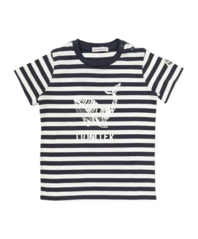 Moncler Striped T-shirt In White