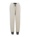 Moncler White Drawstring Lounge Pants In White