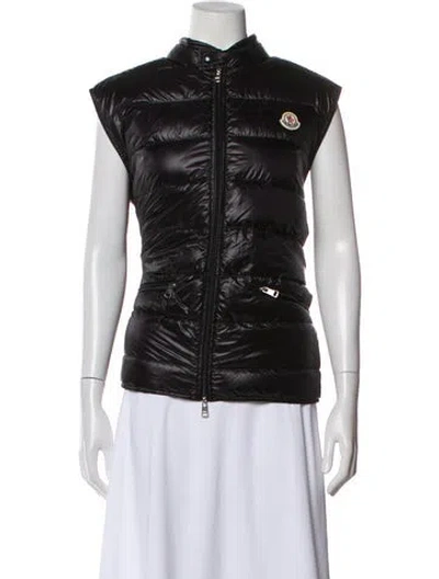 Pre-owned Moncler Striped Vest In Black