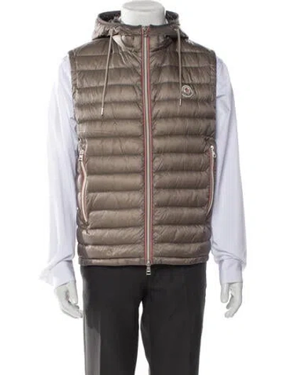 Pre-owned Moncler Striped Vest In Neutral