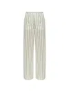 Moncler Stripe Pull-on Cotton Pants In Multi