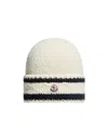 Moncler Striped Wool  Cotton Blend Beanie