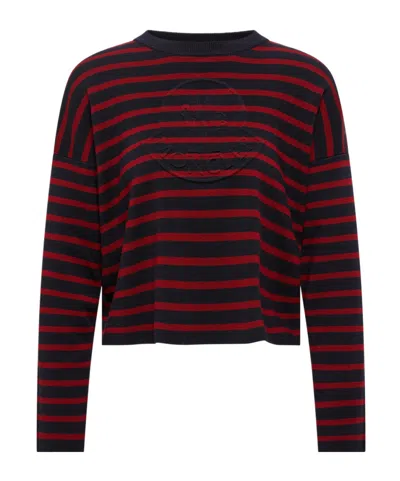 MONCLER STRIPED WOOL JUMPER